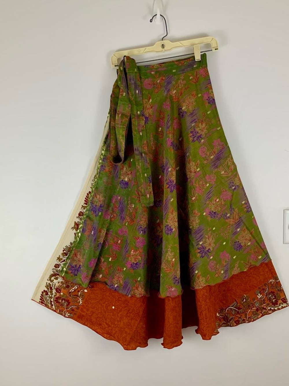 Reversible Wrap Maxi Skirts BINW407